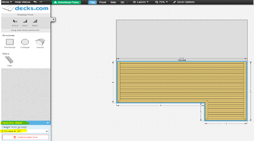 Image showing how to modify deck height