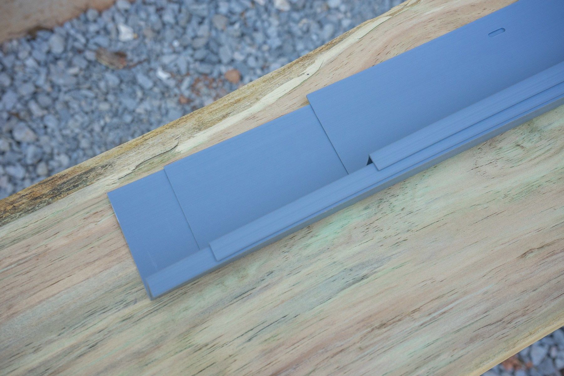 Nail the flashing onto the house.