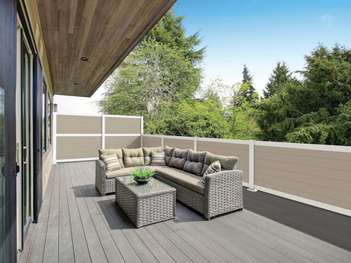 Privacy Railing With Budget Infill