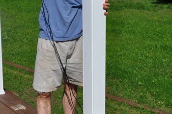 Deck Lighting Wires.