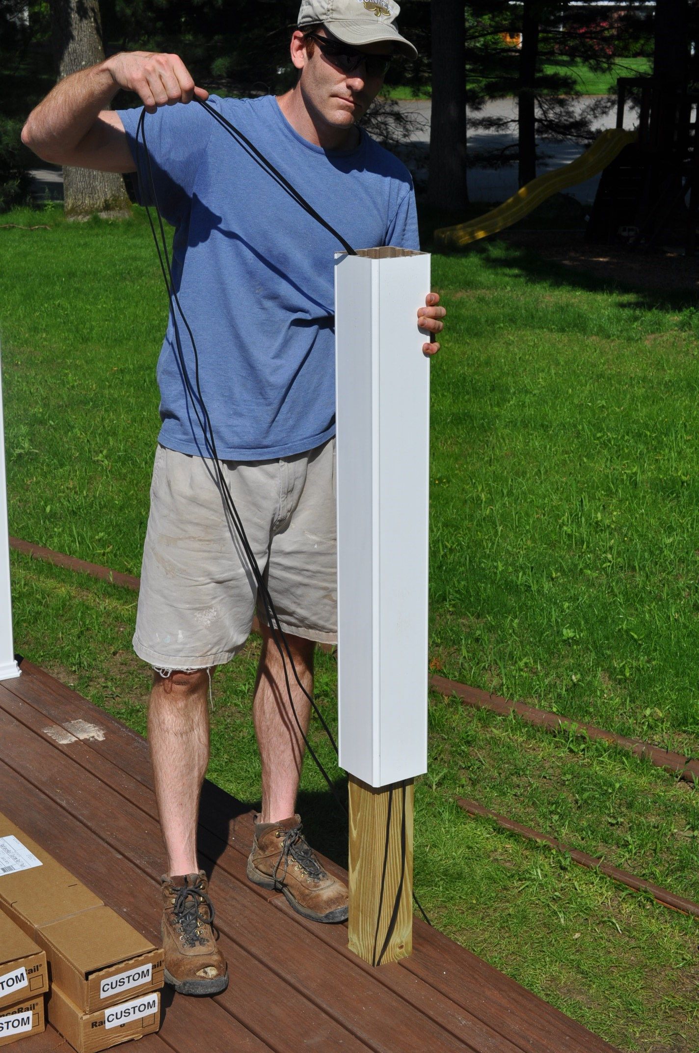 Deck Lighting Wires.