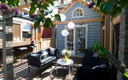 Image of a deck bar