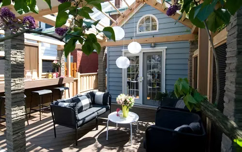 Image of a deck bar