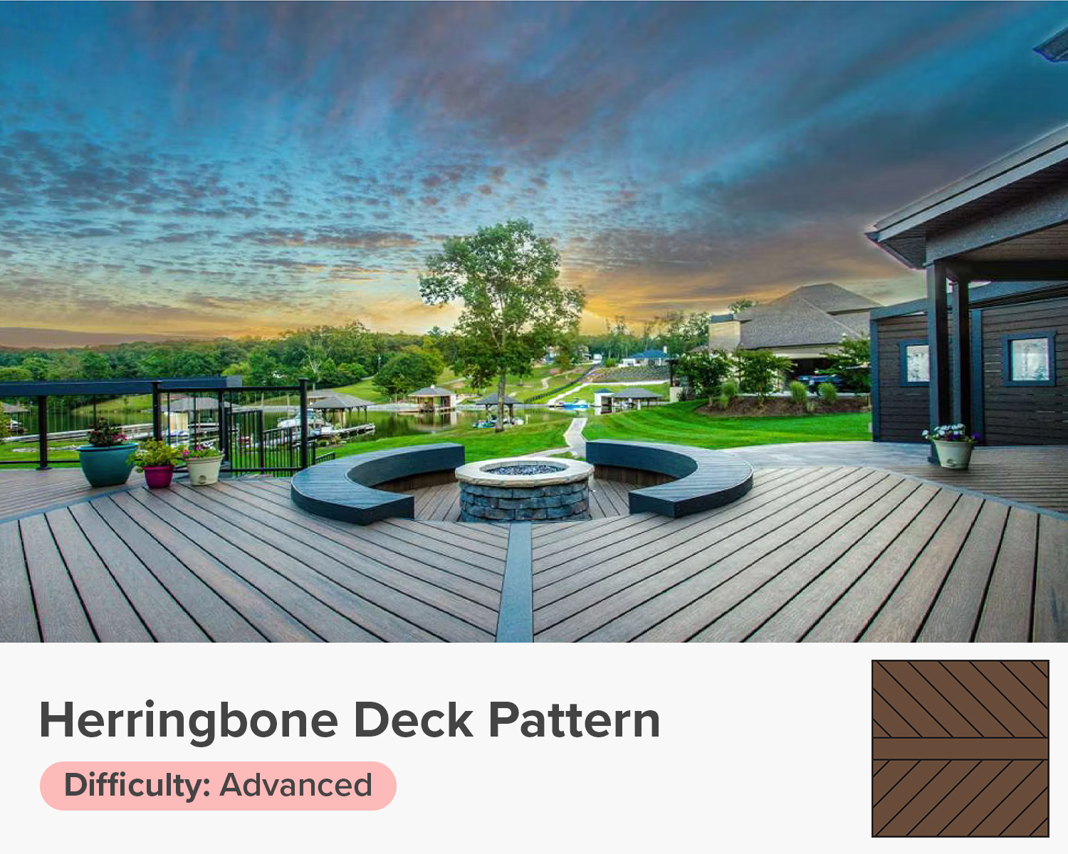 Herringbone Deck Pattern