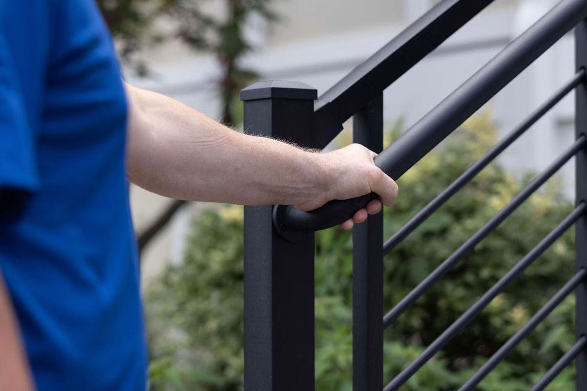 Hand On Deck Handrail