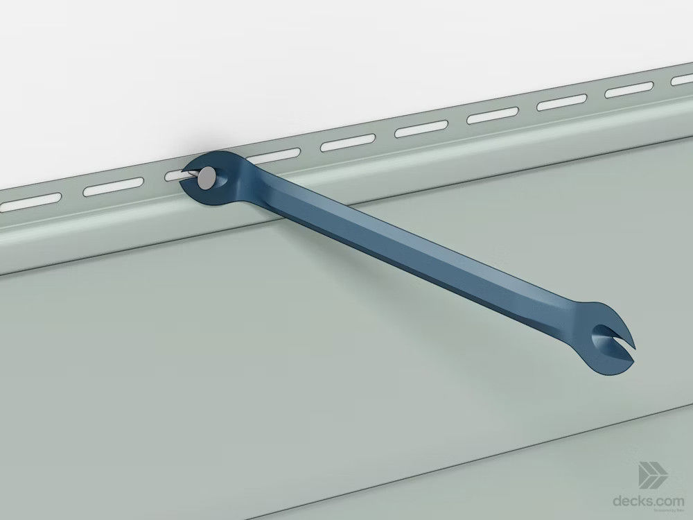 Diagram Showing The Proper Tool And Technique To Remove Siding Nails
