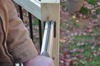 Creating an opening.