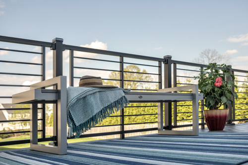 Freestanding Backless Deck Bench