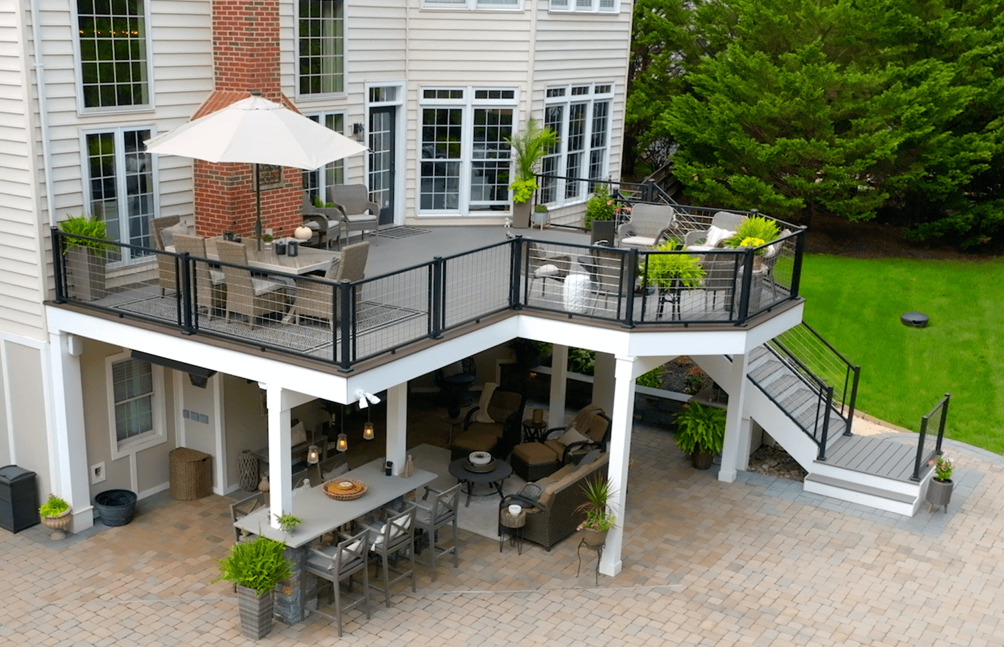 Image Deck Beams And Footings On Nice Composite Deck 2X