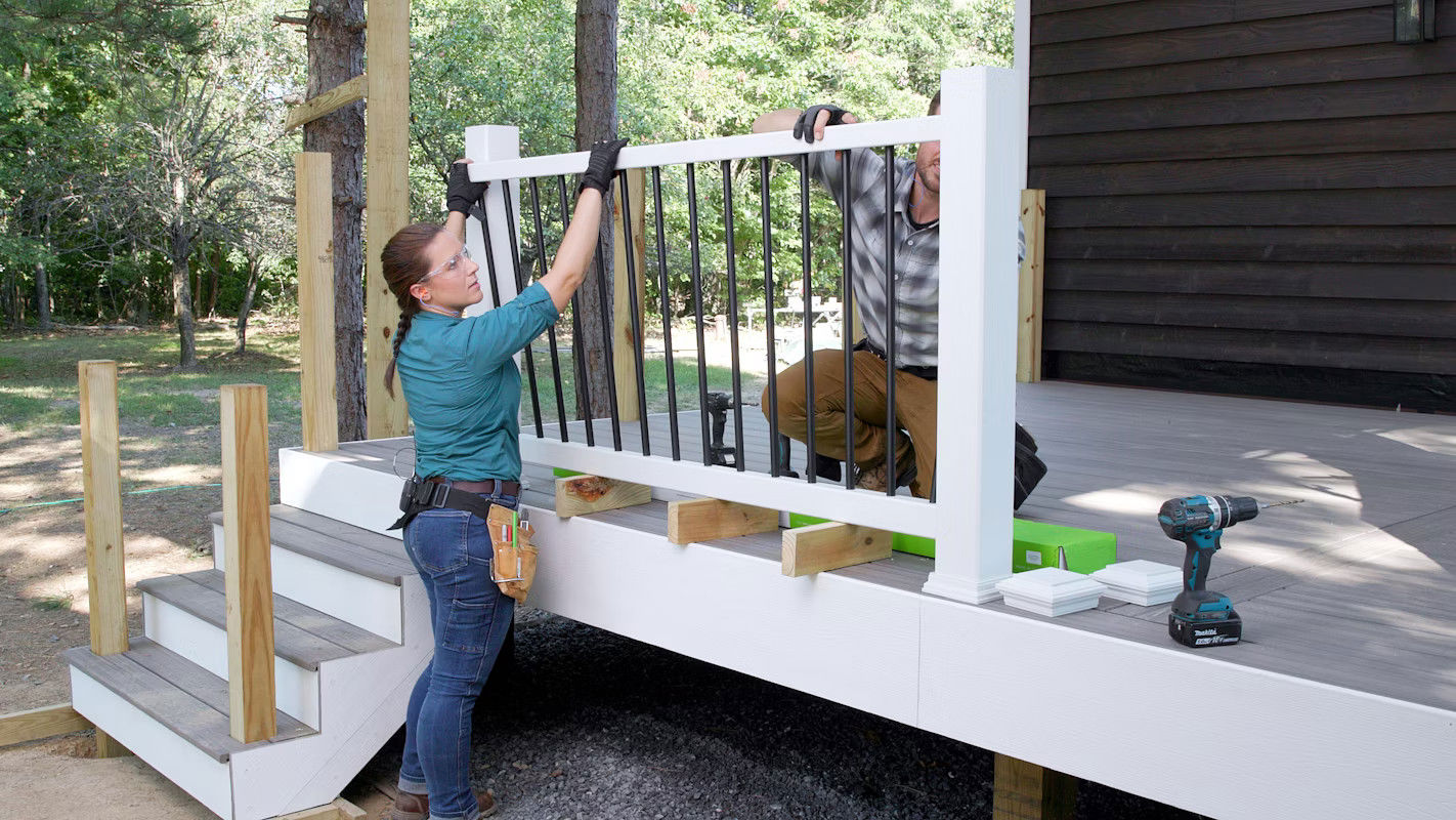 Average Cost And Time To Rebuild A 300 Sq Ft Deck With Railing