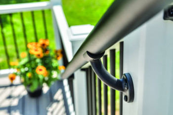 Closeup Of Metal Hand Rail