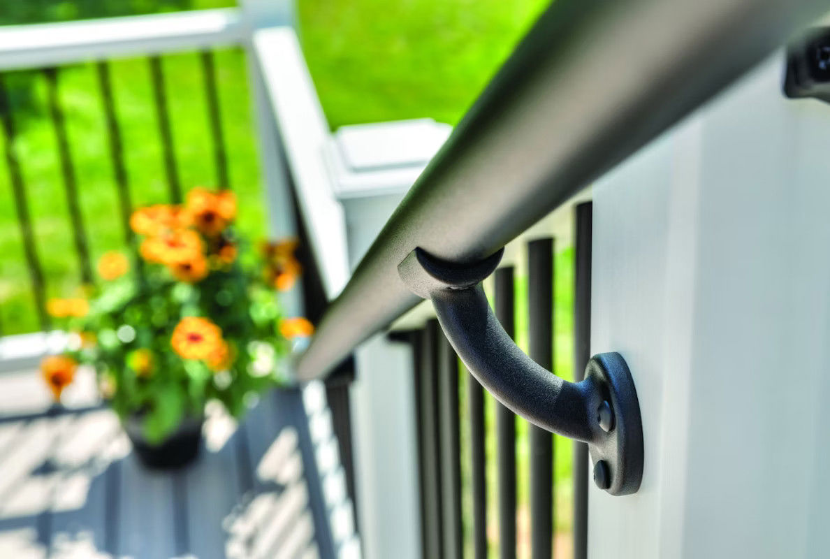 Closeup Of Metal Hand Rail