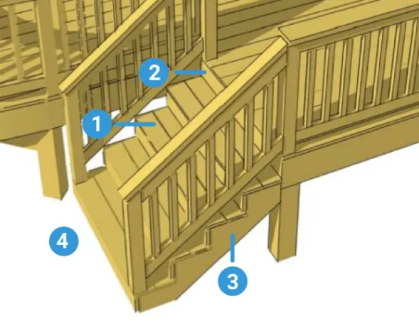 Image Deck Staircase Diagram
