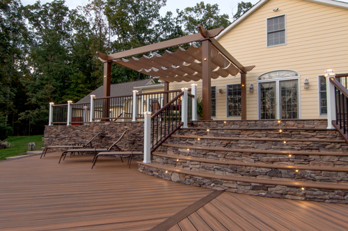 Pergola With Shade Coverings