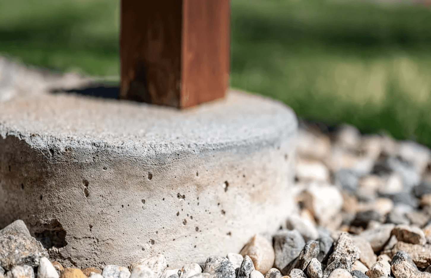 Image Concrete Footing For Deck Build 2X