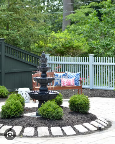 Image of a fountain on a patio