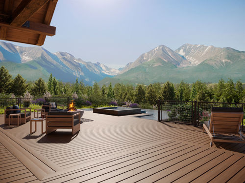 Open Deck With Mountain View