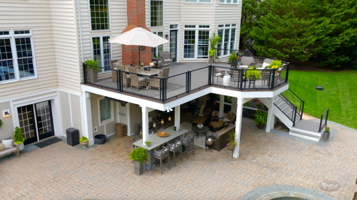 Covered Two Story Deck