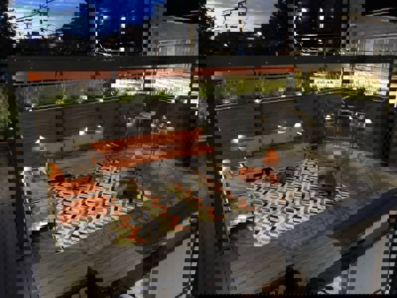 Urban Deck with Fascia and lighting