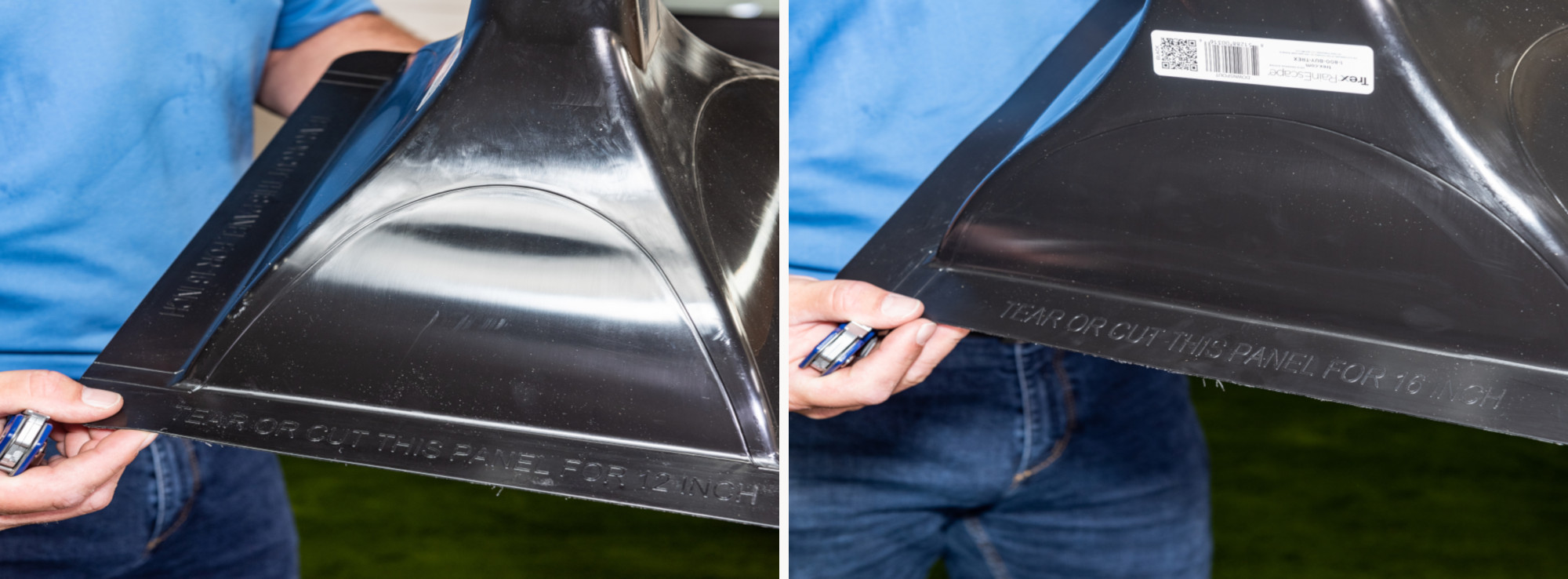 Choose the correct outlet you need for the joists.  Turn 90 degrees to locate the other outlet.