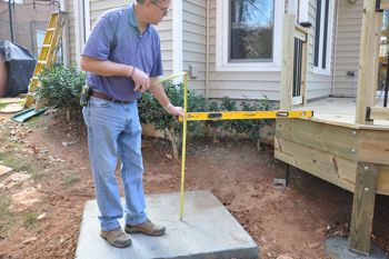 Where will the stairs land?