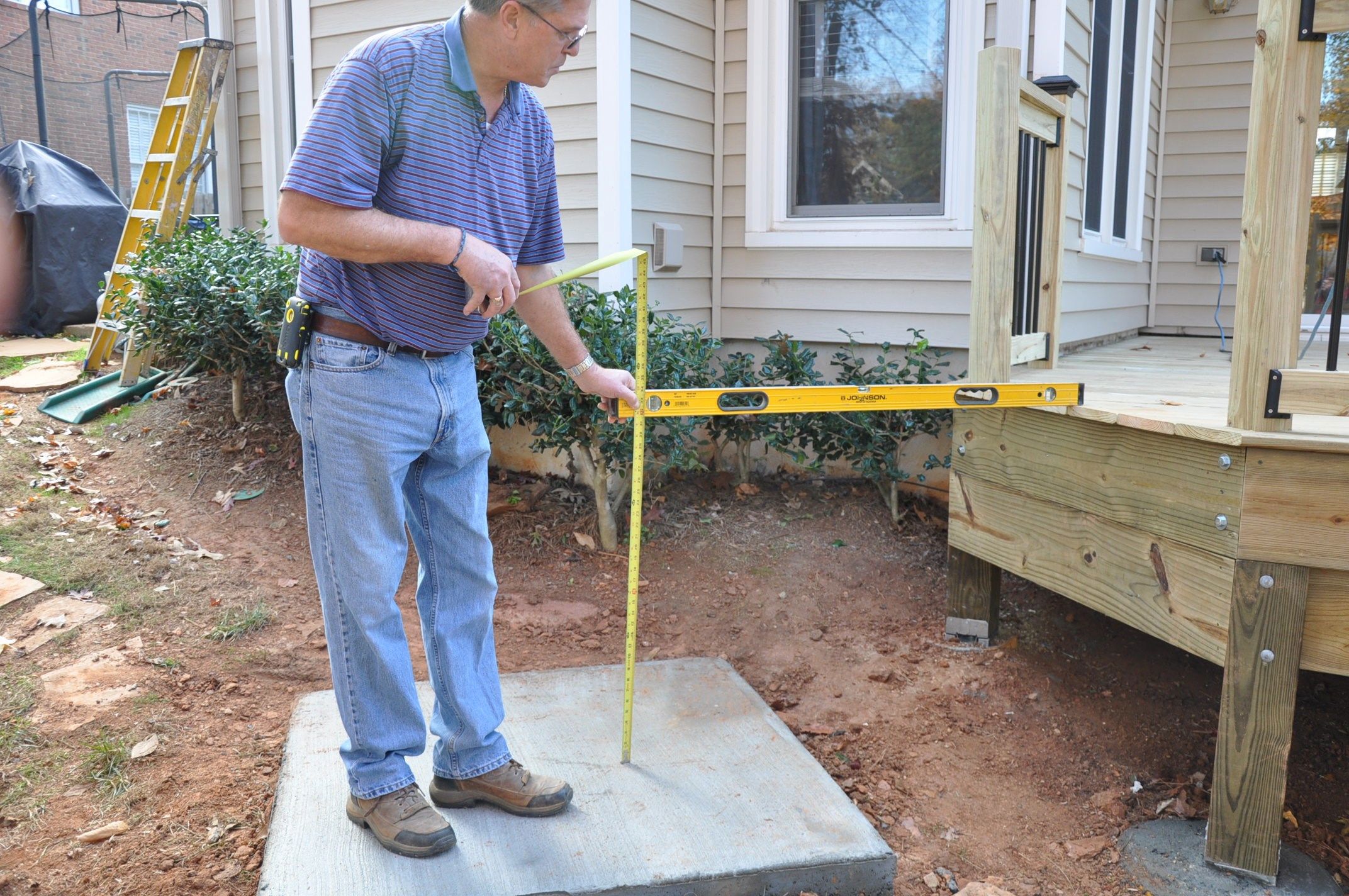 Where will the stairs land?