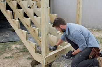 Installing Wooden Deck Stairs