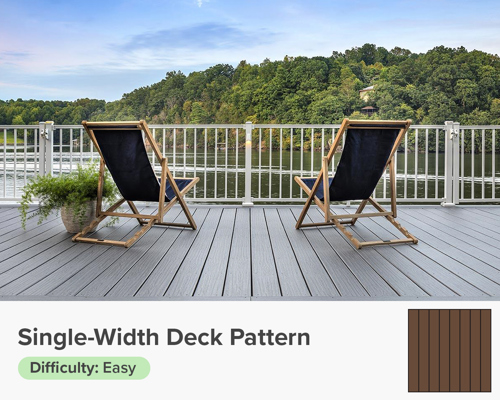 Single Width Deck Pattern
