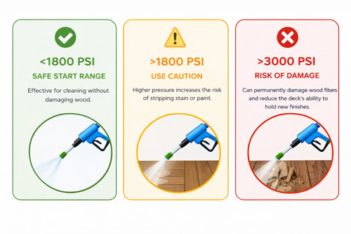 How Many Psi Do I Need To Pressure Wash A Deck
