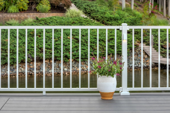 White Metal Railing