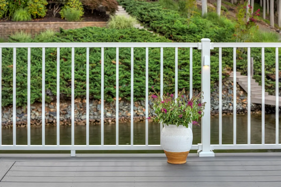 White Metal Railing