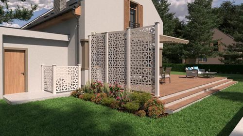 Trex Lattice Blocking Views