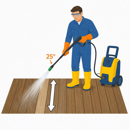Best Distance To Hold The Nozzle From The Deck Boards