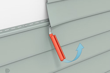 Diagram Showing The Technique To Remove Siding