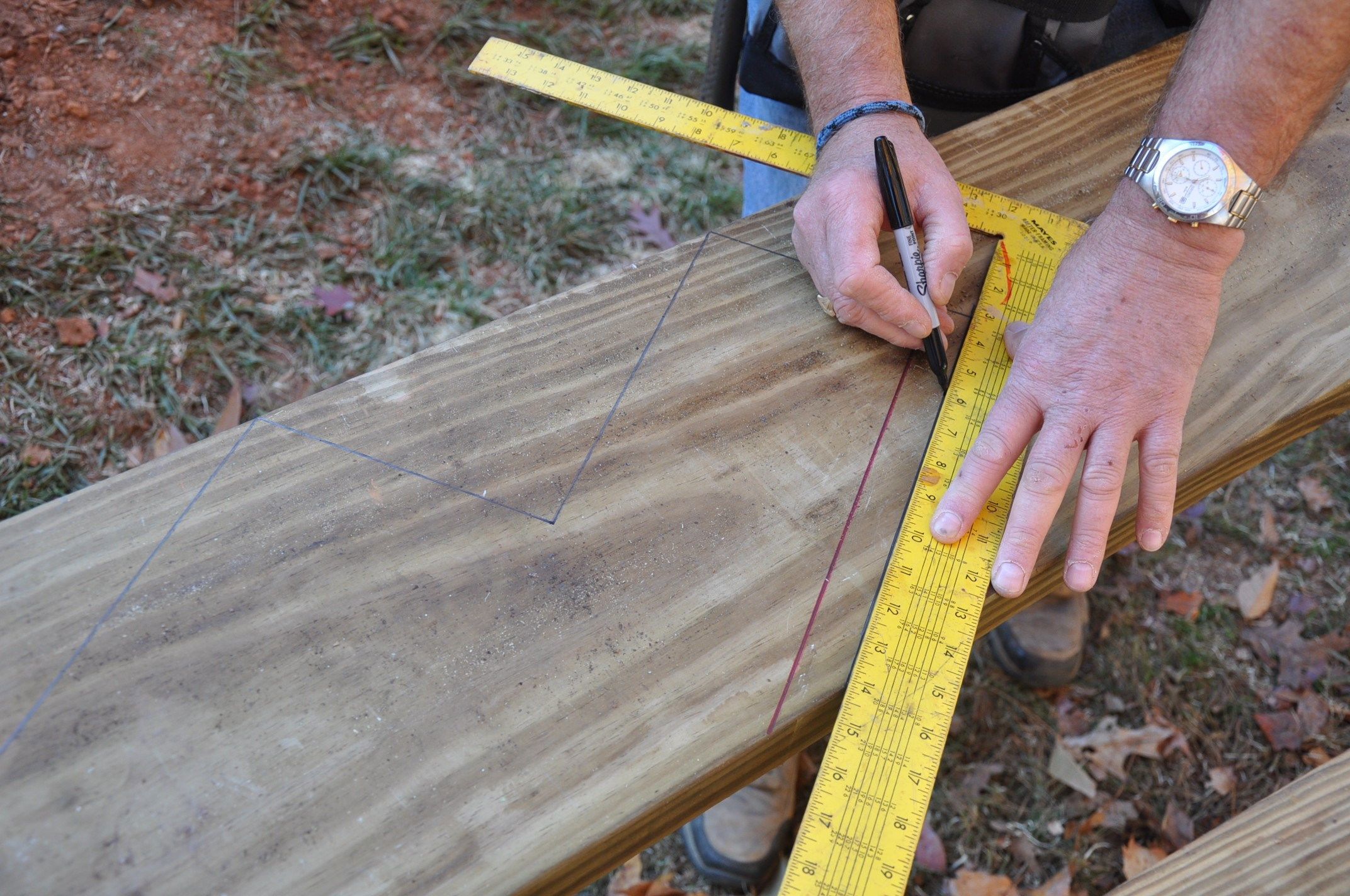 Adjust the bottom stair for the missing tread.