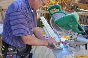 Cutting top and bottom rails.