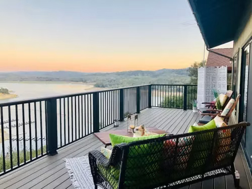 Image of lounge furniture on a deck