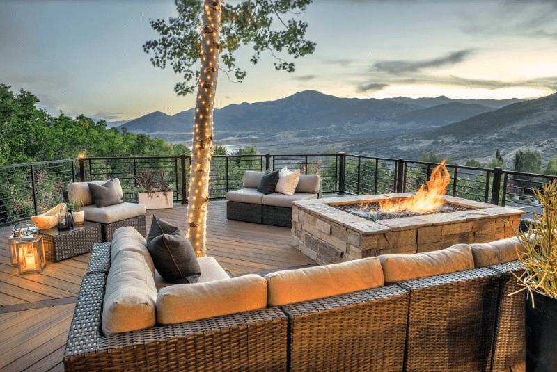 Fire Pit Outdoor Deck