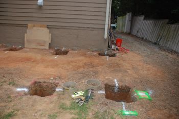 Digging Deck Footings