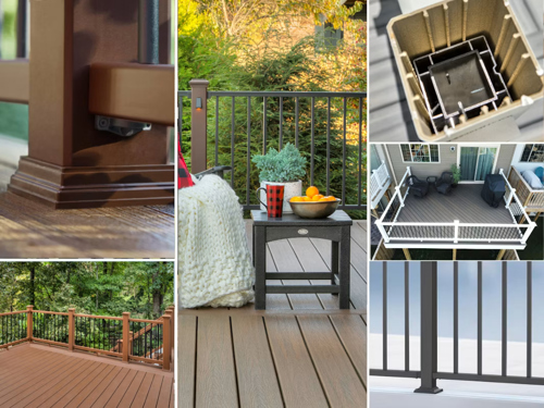 Collage of Different Deck Railings