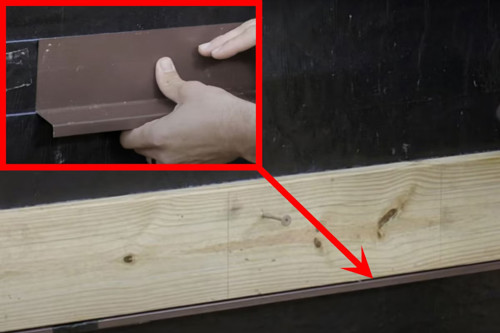 Closeup Of Flashing Install