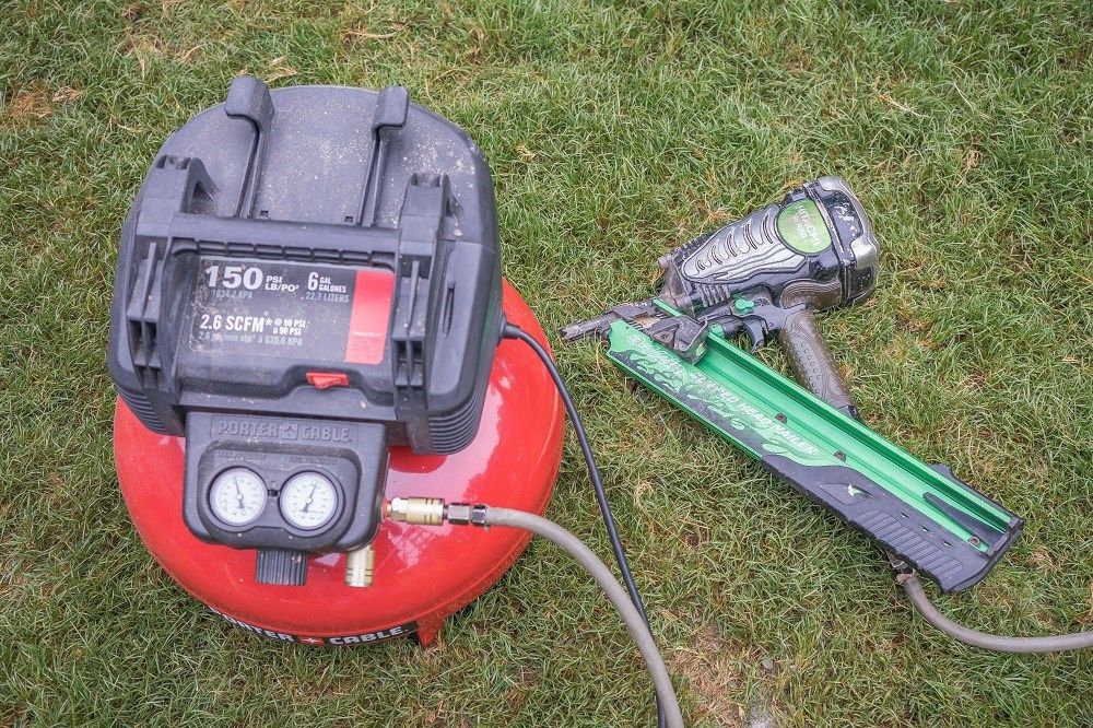 Nail Gun with Compressor