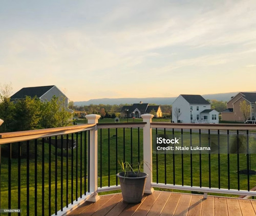 Mixed-Material Railings With Composite Top Rails