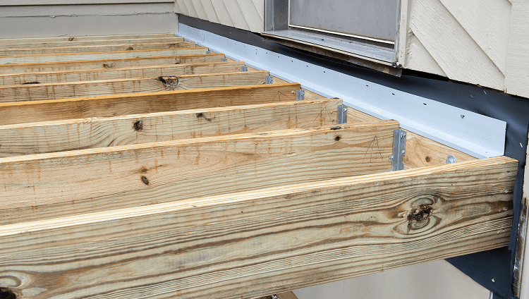 Image Ledger Category Deck Joists Attached To Ledger Board 2X