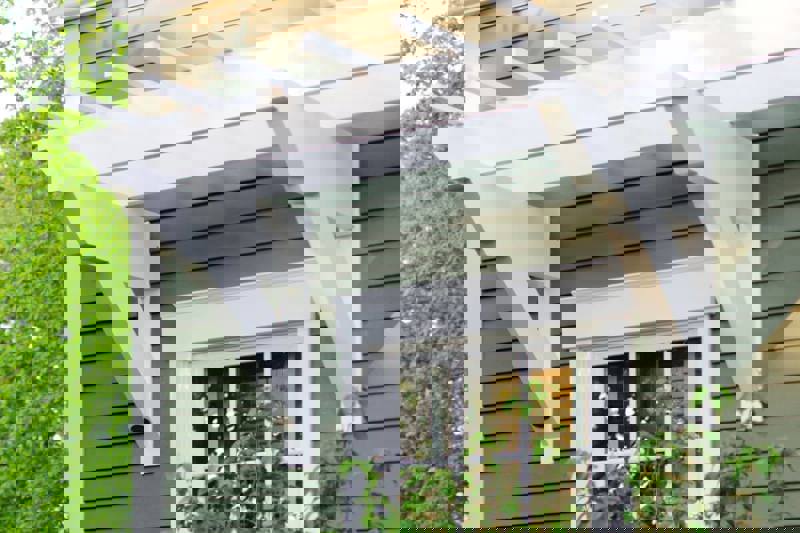 Trex Wall Pergola Over Window